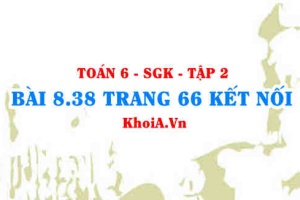 Bài 8.38 trang 66 Toán 6 Tập 2 Kết nối tri thức